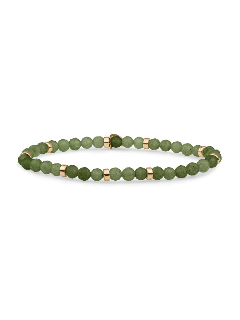 Sparkling Jewels armband Lime Jade Roundel Interstellar - Gold SBG-GEM64-MIX-RDL - PansiteNederland.nl