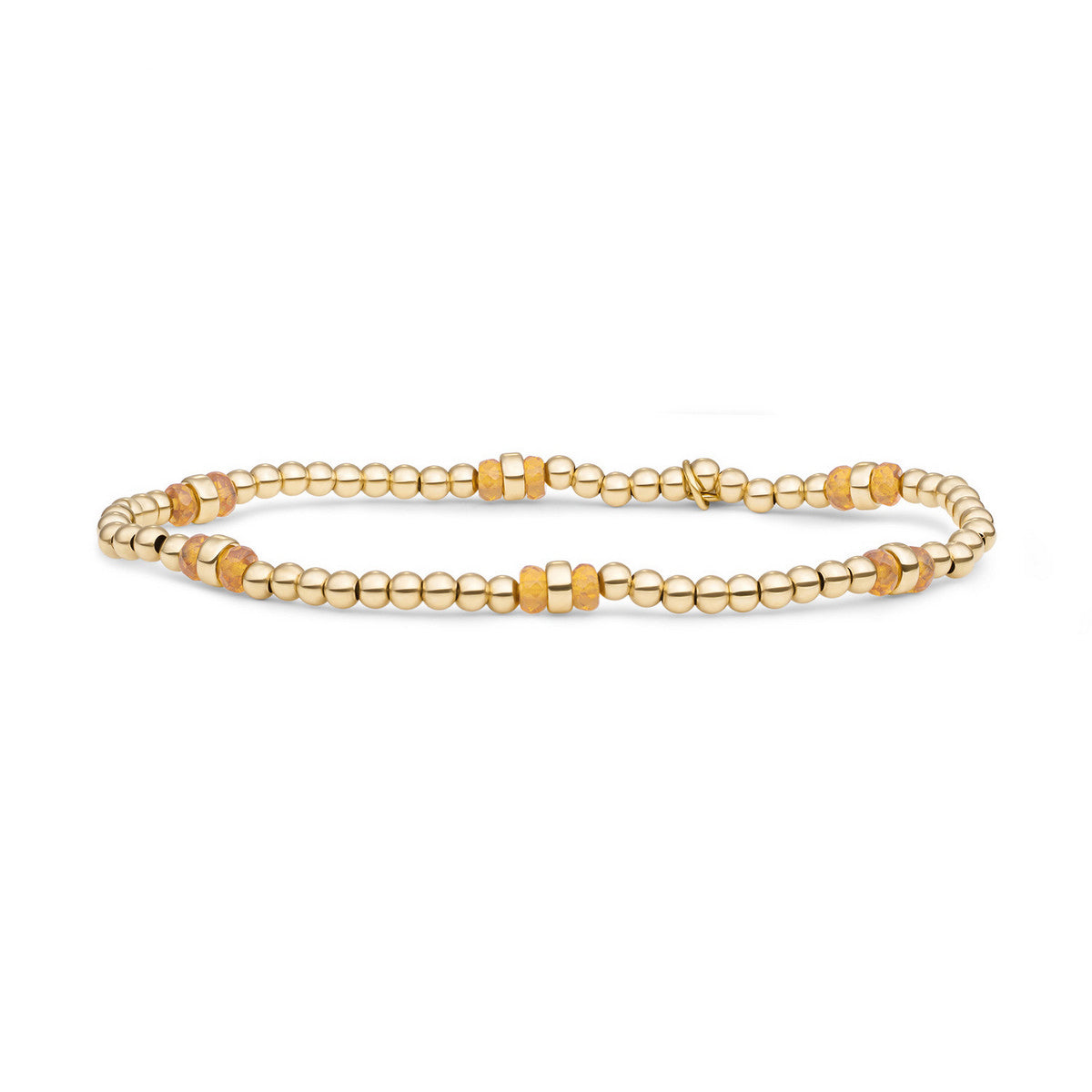 Sparkling Jewels Armband Citrienkwarts SBG-GEM65-MIX-DBFCTRDL Goudkleurig