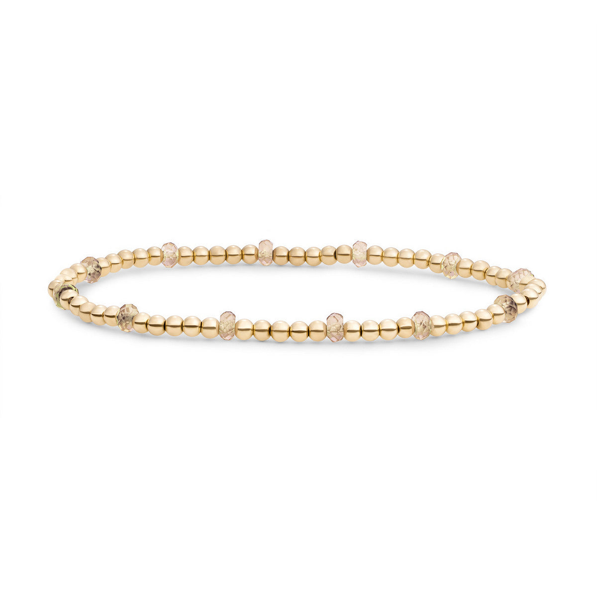 Sparkling Jewels Armband Citrienkwarts SBG-GEM65-MIX-FCTRDL Goudkleurig