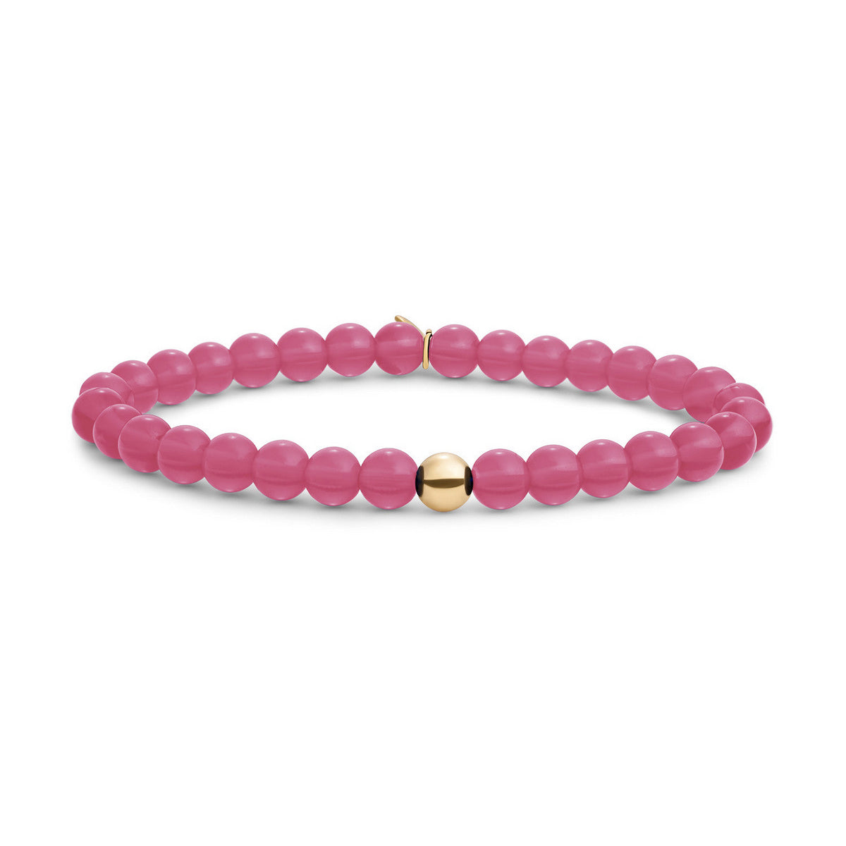 Sparkling Jewels Armband Jade SBG-GEM69-ADD-6MM Goudkleurig