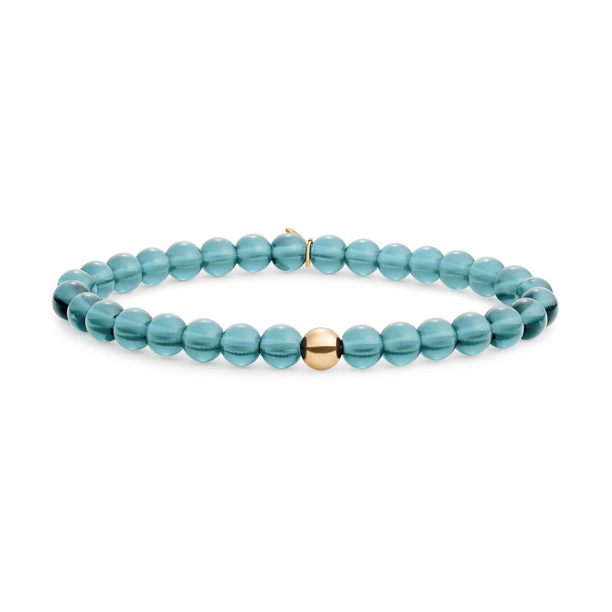 Sparkling Jewels Armband Turkoois SBG-GEM70-ADD-6MM Goudkleurig