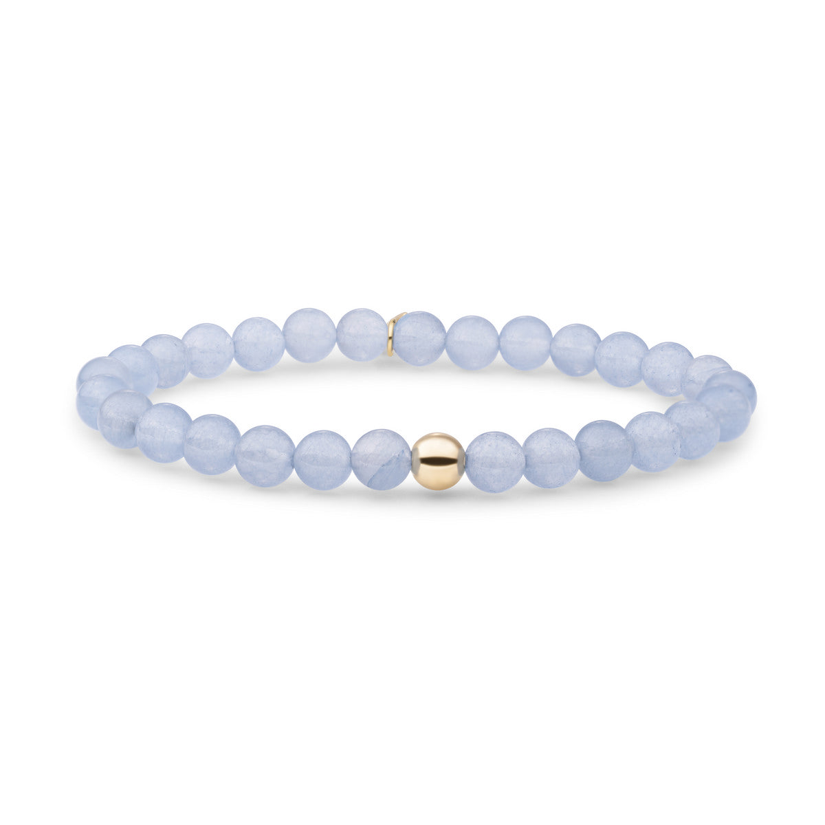 Sparkling Jewels Armband Saturn Large 6mm Ice Blue Kwarts SB-GEM72-ADD-6MM Zilverkleurig