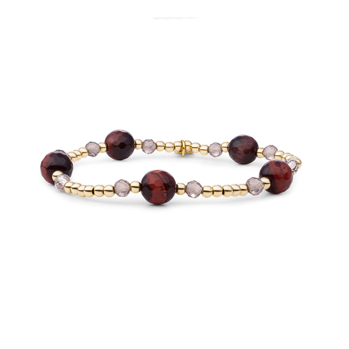Sparkling Jewels Armband Multi Gem Interstellar 8mm SBG-MULTI04-8MM-MIX Goudkleurig