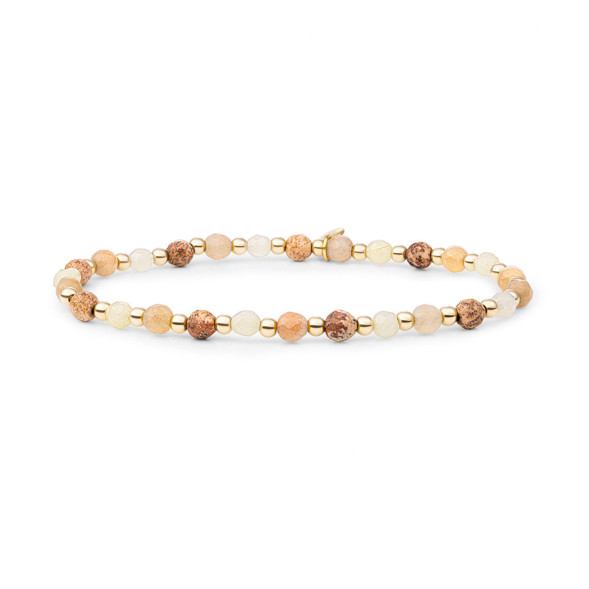 Sparkling Jewels Armband Multi Gem Interstellar 3mm SBG-MULTI06-3MM-MIX Goudkleurig