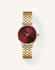 Rosefield horloge SEGSG-SE01 Small Edit Burgundy Gold  - PansiteNederland.nl