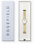 Rosefield horloge SEWDSG-SE03 Small Edit White MOP Half-Moon Steel Duotone - PansiteNederland.nl