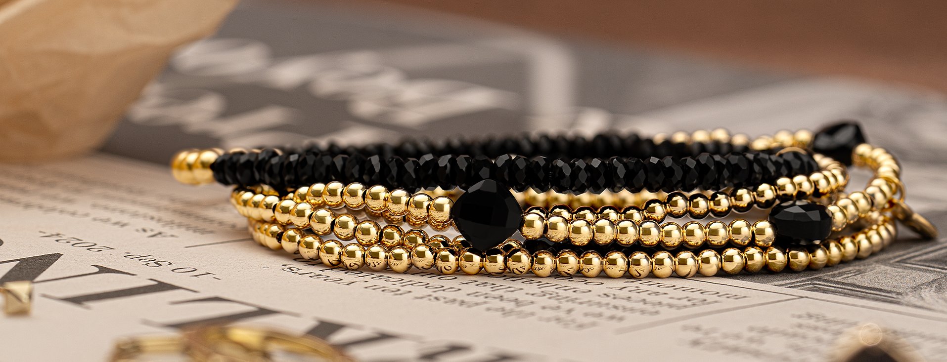 Sparkling Lewels armband Tiger Eye 6mm fuse beads - Silver SB-S-6MM-FUSE-G09 - PansiteNederland.nl