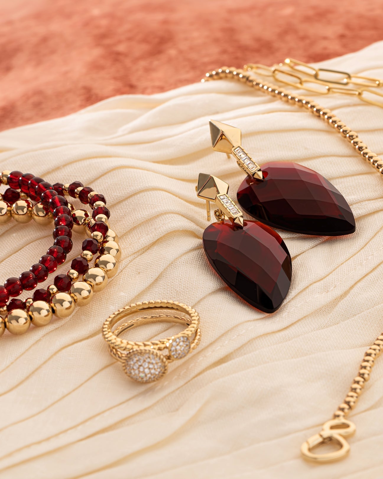 Sparkling Jewels armband SB-G-3MM-BAG51 Fuchsia Quartz Baguette, exclusief en kwalitatief hoogwaardig. Ontdek nu!