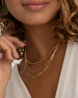 Sparkling Jewels ketting Serpentine Chain gold plated - Silver - 45cm SN-SPG-045 - PansiteNederland.nl