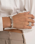 Sparkling Jewels Armband Labradorite Interstellar - Silver 3mm SB-GEM18-3MM-MIX