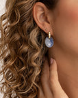 Sparkling Jewels Oorstenen Medium Oval Blue Aventurine EAGEM37-MO - PansiteNederland.nl