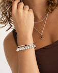 Sparkling Jewels hanger Tiger Eye Cushion Cut Amulet - Silver SP32-G09