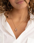 Sparkling Jewels hanger Aubergine Quartz Twist Amulet - Gold SPG21-G59 - PansiteNederland.nl