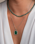 Sparkling Jewels Ketting - Green Onyx NLK03S-G53, exclusief en kwalitatief hoogwaardig. Ontdek nu!