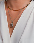 Sparkling Jewels Ketting - Citrine Quartz NLK03S-G38, exclusief en kwalitatief hoogwaardig. Ontdek nu!
