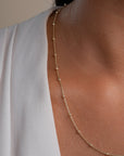 Sparkling Jewels - Ketting: Faceted Ball Chain gold plated - SN-SBG, exclusief en kwalitatief hoogwaardig. Ontdek nu!