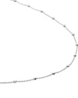 Sparkling Jewels - Ketting: Faceted Ball Chain rhodium plated - Silver - SN-SBS, exclusief en kwalitatief hoogwaardig. Ontdek nu!