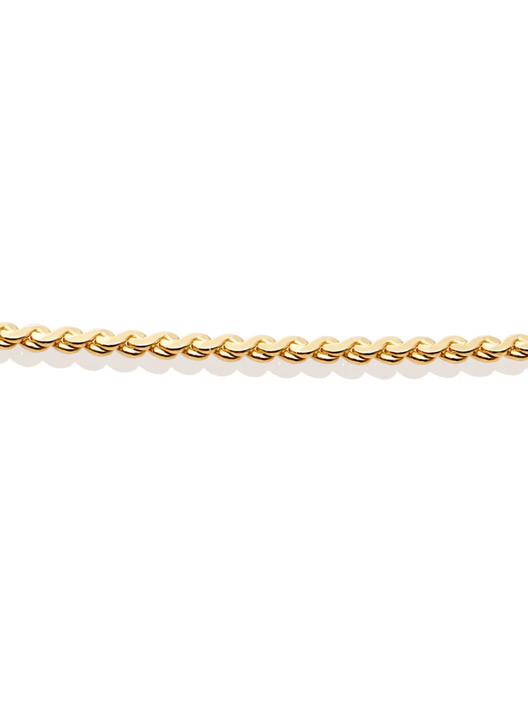 Sparkling Jewels ketting Serpentine Chain gold plated - Silver - 80cm SN-SPG-080 - PansiteNederland.nl