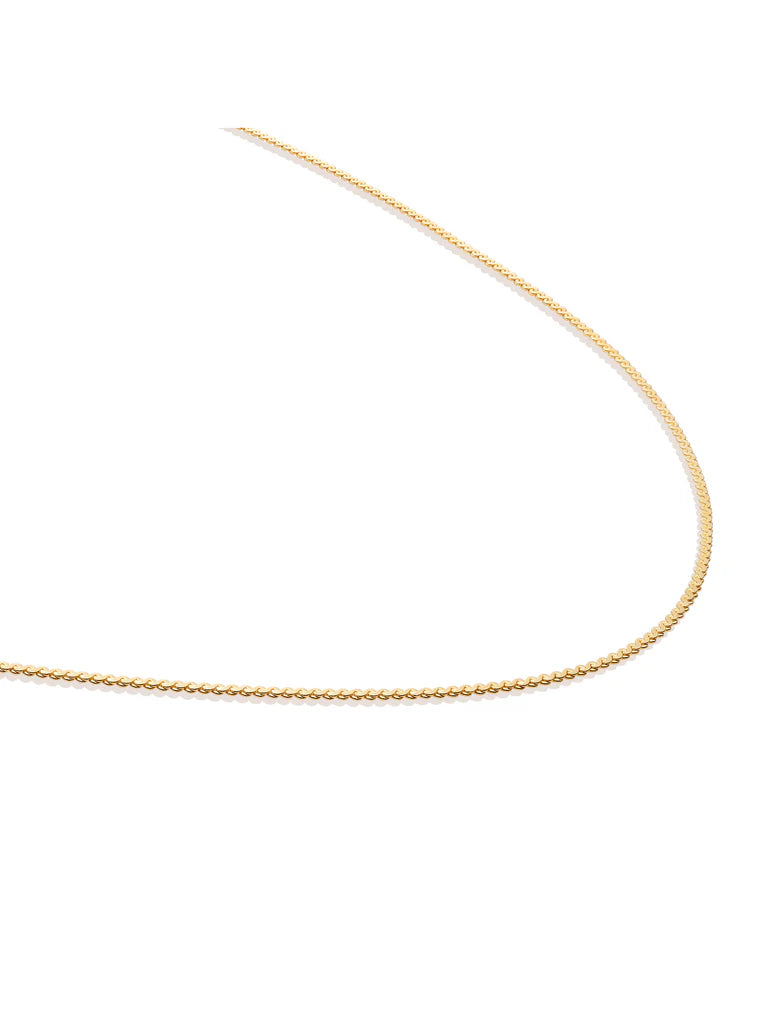 Sparkling Jewels ketting Serpentine Chain gold plated - Silver - 80cm SN-SPG-080 - PansiteNederland.nl