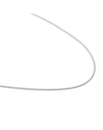 Sparkling Jewels ketting Serpentine Chain rhodium plated - Silver - 60cm SN-SPS-060