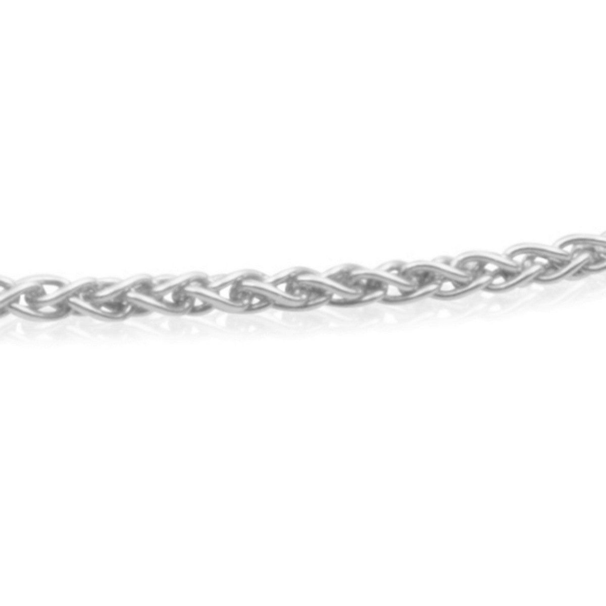 Sparkling Jewels Ketting Wheat Chain SN-WS-042 Zilverkleurig