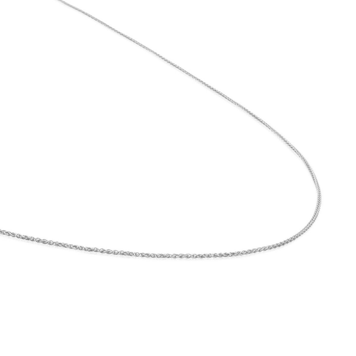 Sparkling Jewels Ketting Wheat Chain SN-WS-042 Zilverkleurig