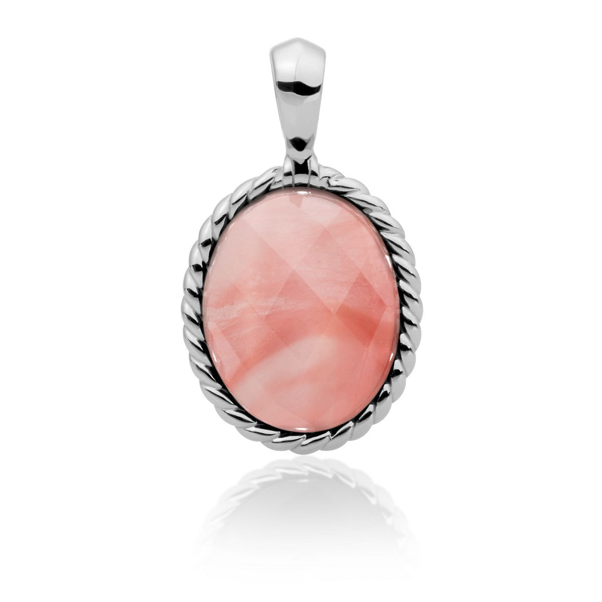 Sparkling Jewels Hanger | Silver - Cherry Quartz Twist SP21-G25 - PansiteNederland.nl