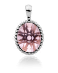 Sparkling Jewels hanger Aubergine Quartz Twist Amulet - Silver SP21-G59 - PansiteNederland.nl