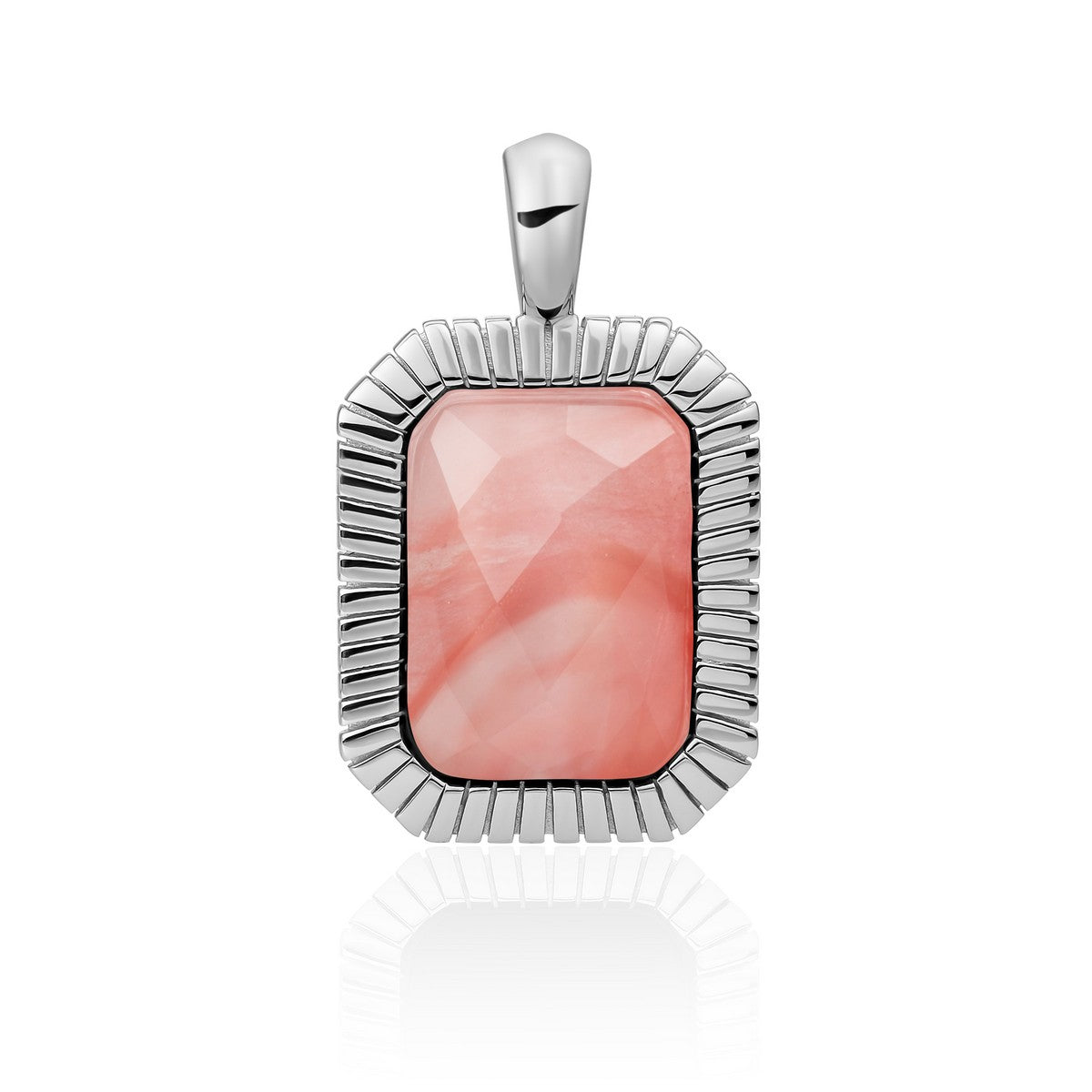 Sparkling Jewels Hanger | Silver - Cherry Quartz Baguette SP23-G25