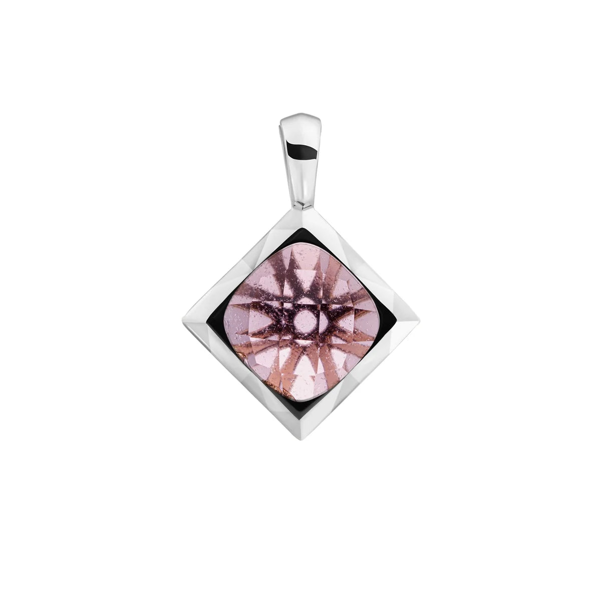 Sparkling Jewels hanger Aubergine Quartz Cushion Cut Amulet - SP32-G59 - PansiteNederland.nl
