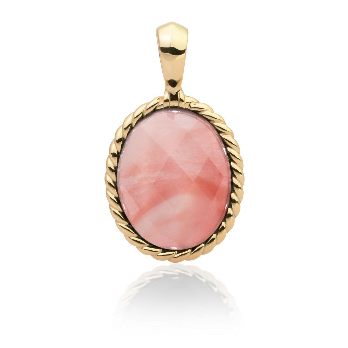Sparkling Jewels Hanger | Gold - Cherry Quartz Twist SPG21-G25 - PansiteNederland.nl