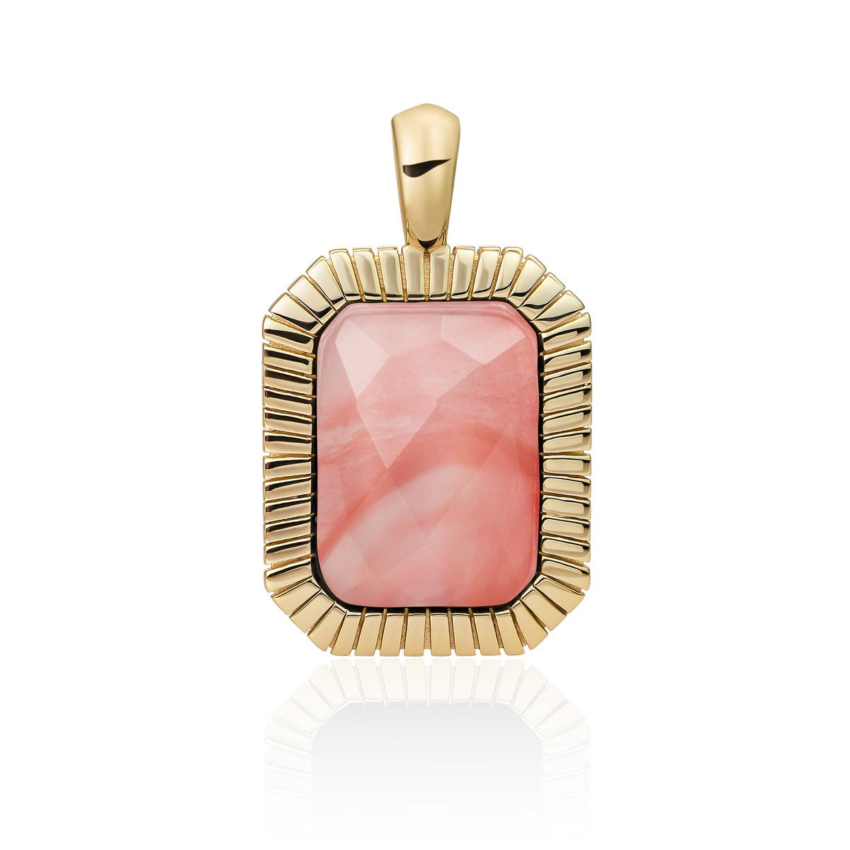 Sparkling Jewels Hanger | Gold - Cherry Quartz Baguette SPG23-G25
