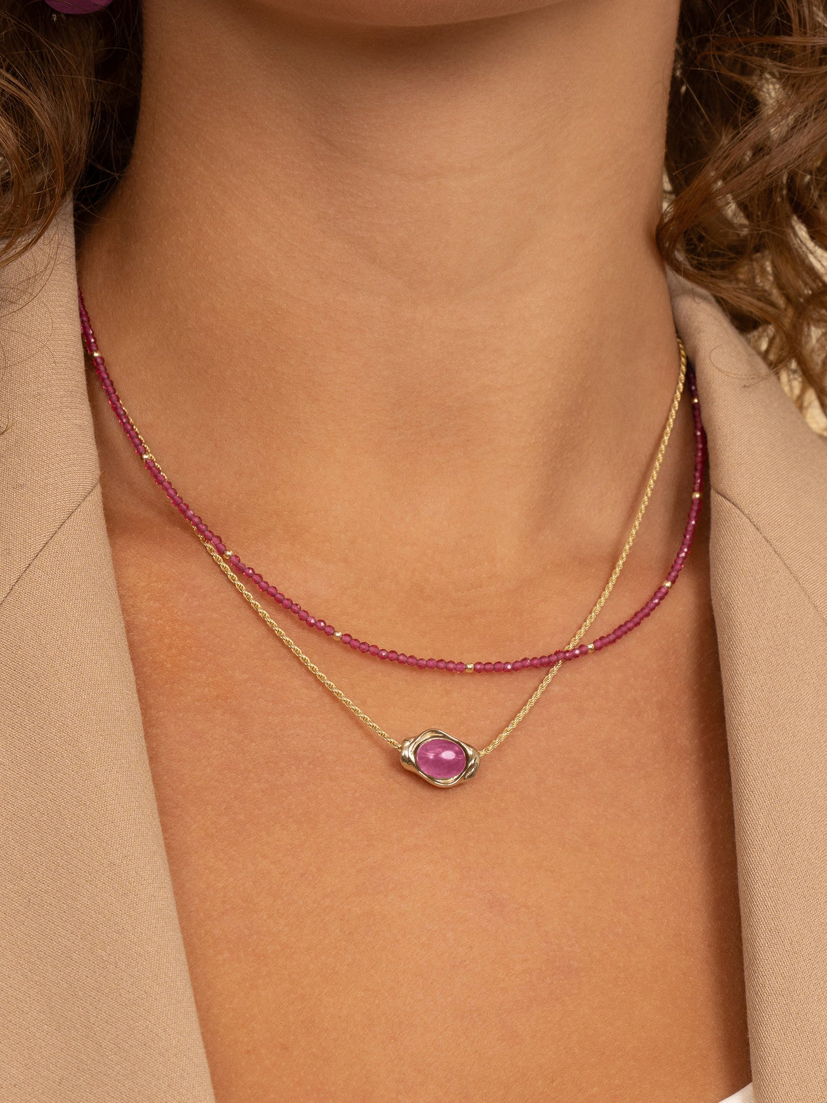 Sparkling Jewels Edelsteen Hanger Flow - Candy Jade SPG41-G69