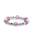 Sparkling Jewels Ring Facet Roundel Aubergine Quartz Silver SRI-S-RDL-G59