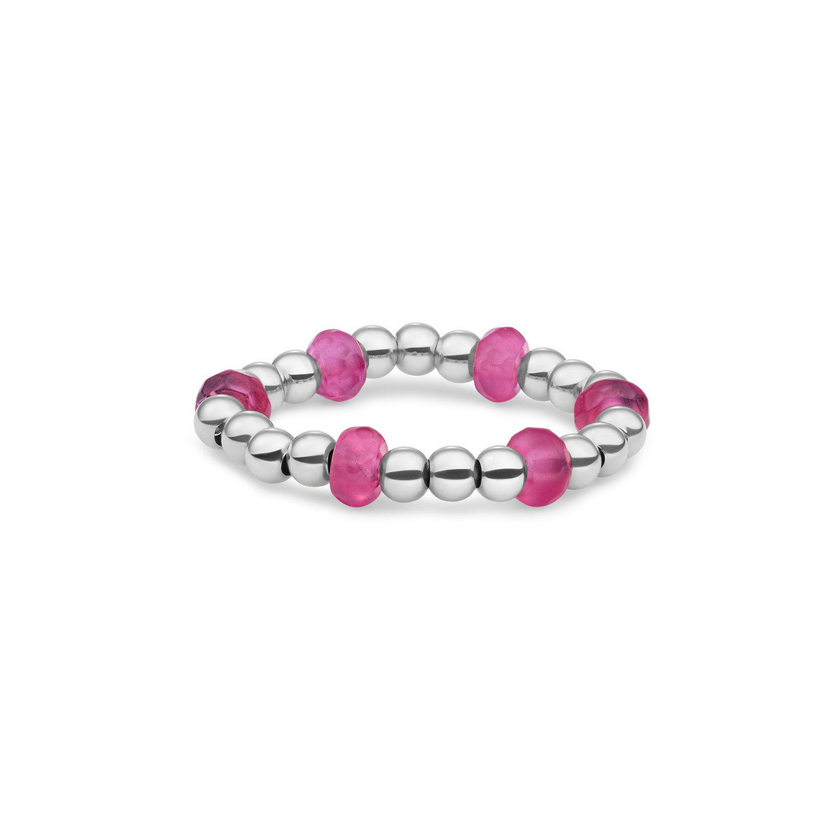 Sparkling Jewels Ring Jade SRI-S-RDL-G69 Zilverkleurig