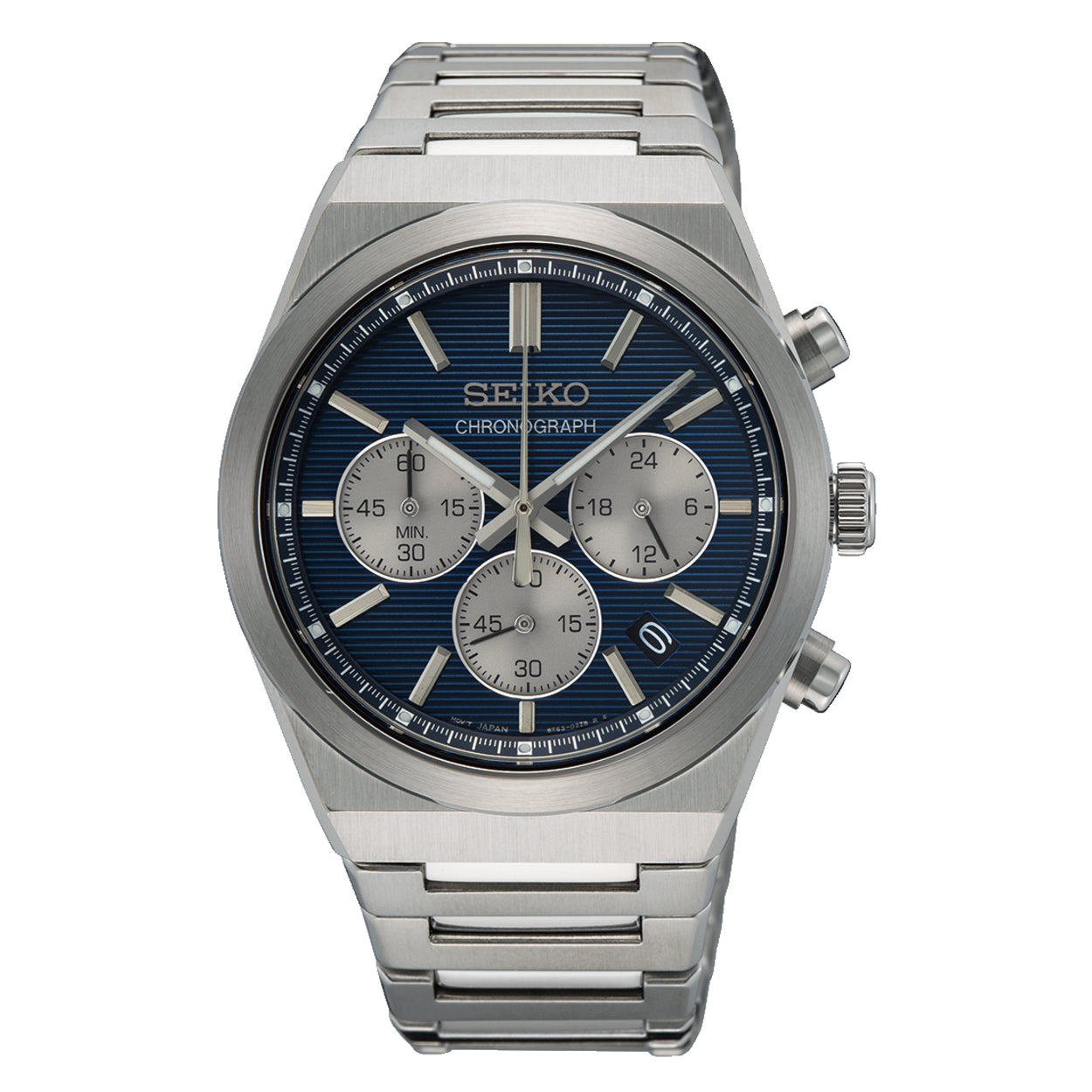 Seiko Herenhorloge SSB453P1 blauw - SSB453P1