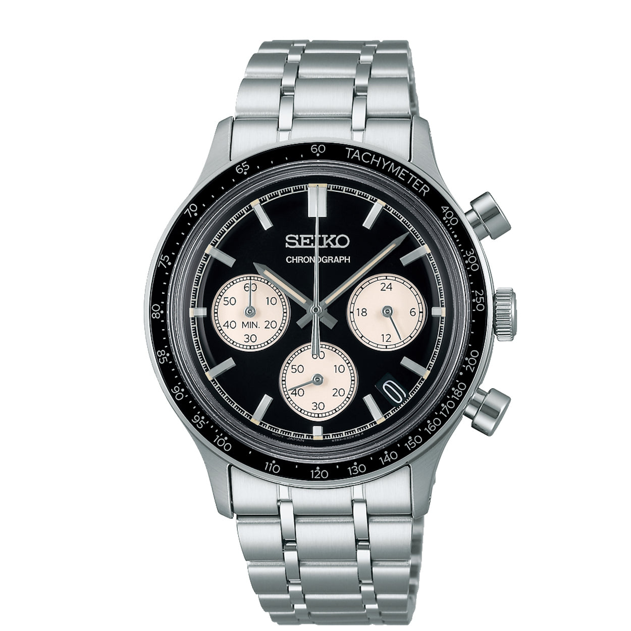 Seiko Herenhorloge SSB479P1 zwart - SSB479P1