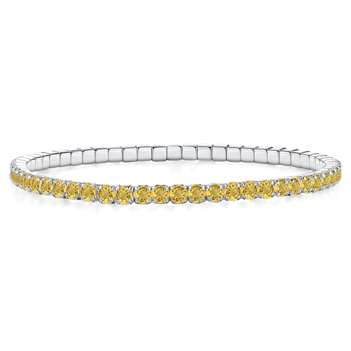 Gisser Armband Zilver Gerhodineerd Zirkonia Geel – ST2.5Y