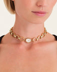 Rosefield horloge STWGSG-ST02 Studio Edition 05 Choker Gold