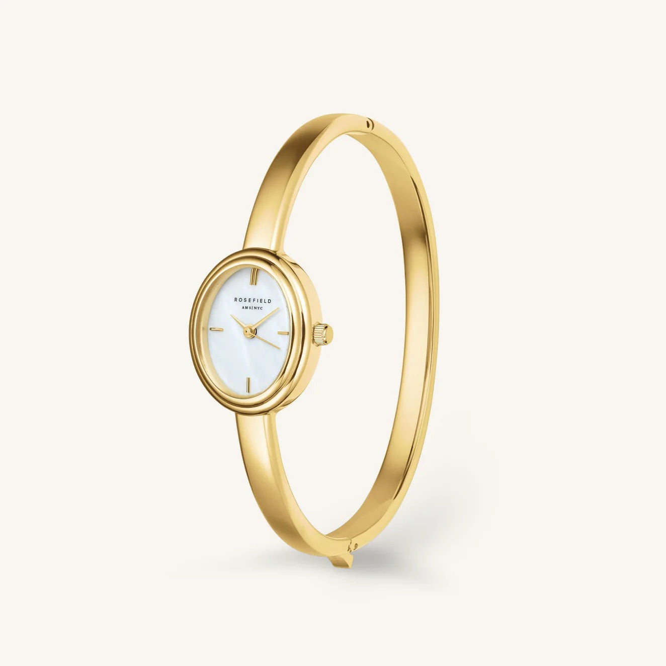Rosefield horloge STWGSG-ST05 Studio Edition 6 Bangle Watch Oval Gold Medium 62 mm - PansiteNederland.nl
