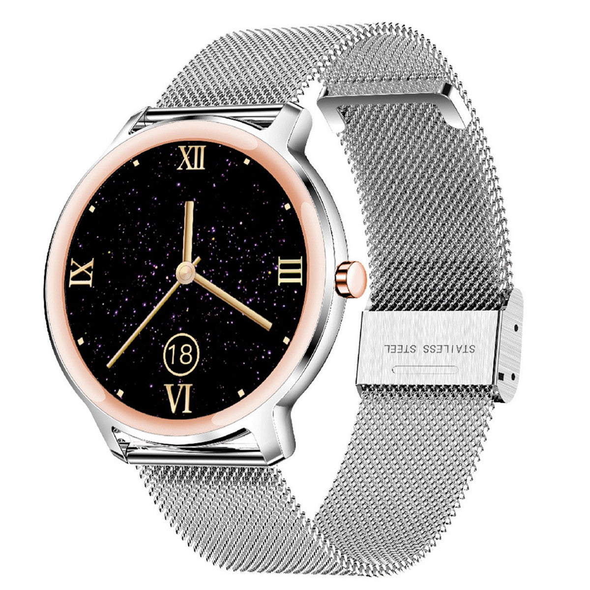 Smarty SW018B Smartwatch Zilverkleurig 42mm, exclusief en kwalitatief hoogwaardig. Ontdek nu!