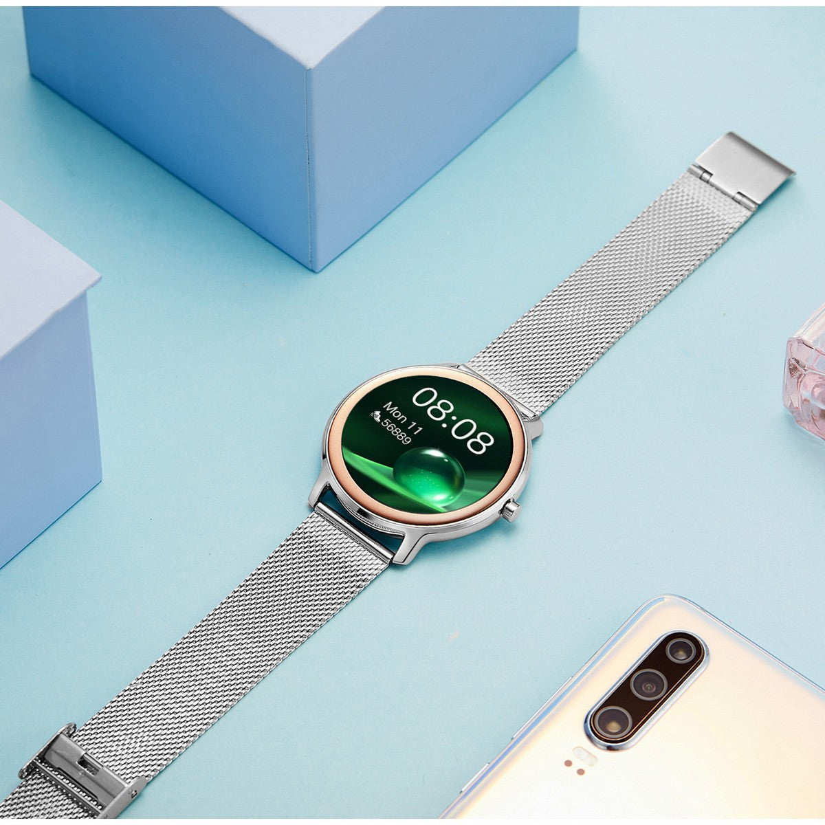Smarty SW018B Smartwatch Zilverkleurig 42mm, exclusief en kwalitatief hoogwaardig. Ontdek nu!