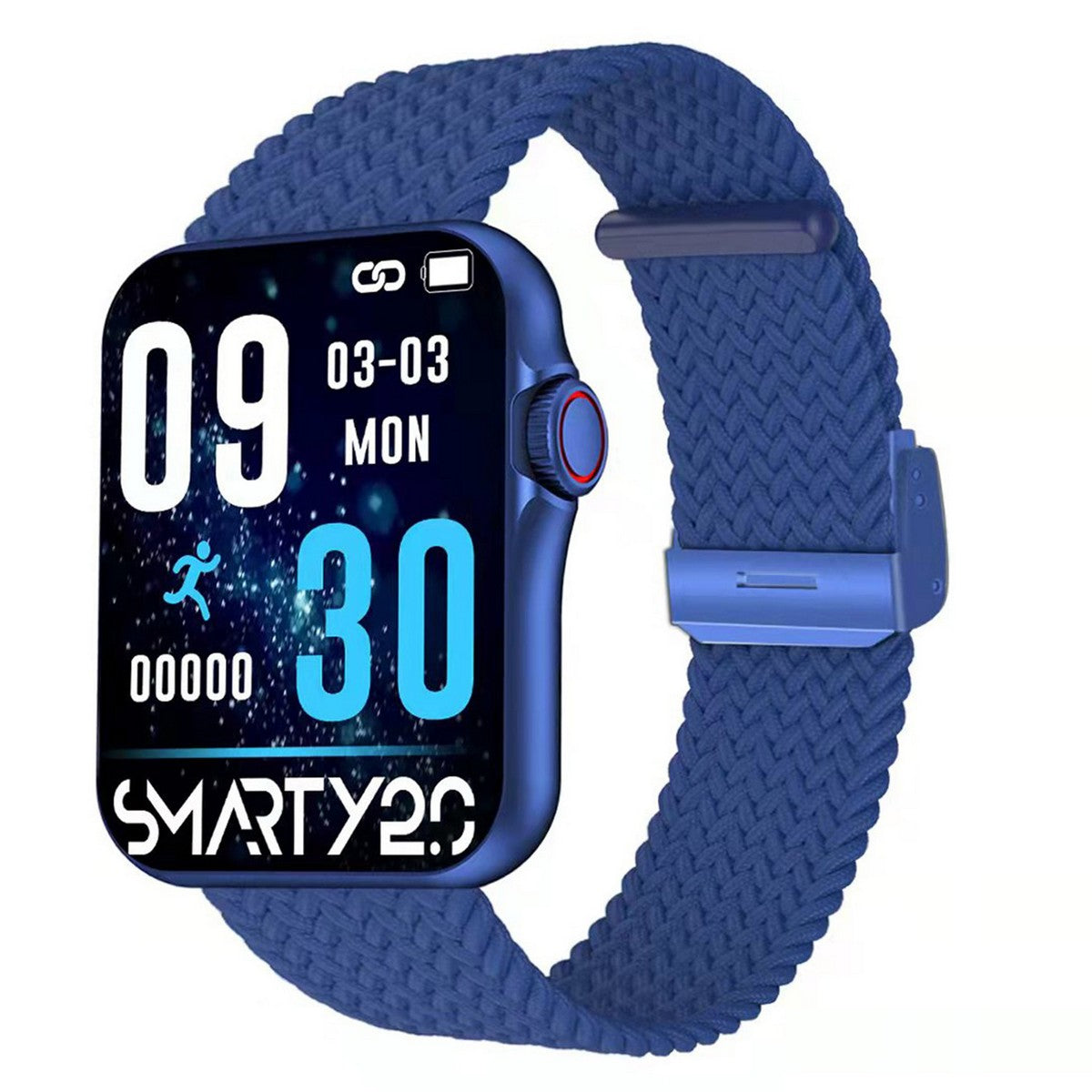 Smarty SW028C05 Smartwatch Effen Petrol Stretch 43mm, exclusief en kwalitatief hoogwaardig. Ontdek nu!