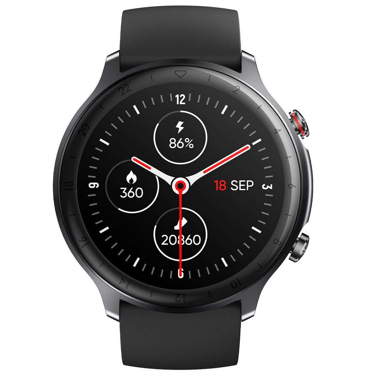 Smarty SW031A Smartwatch Zwart 45mm, exclusief en kwalitatief hoogwaardig. Ontdek nu!
