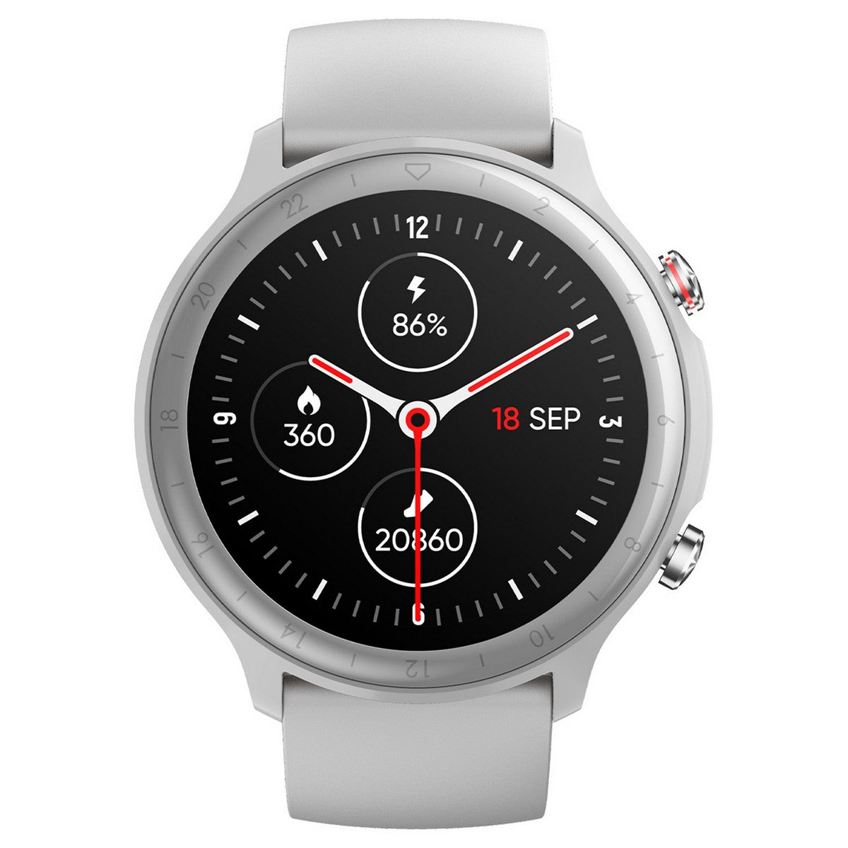 Smarty SW031B Smartwatch Wit 45mm, exclusief en kwalitatief hoogwaardig. Ontdek nu!