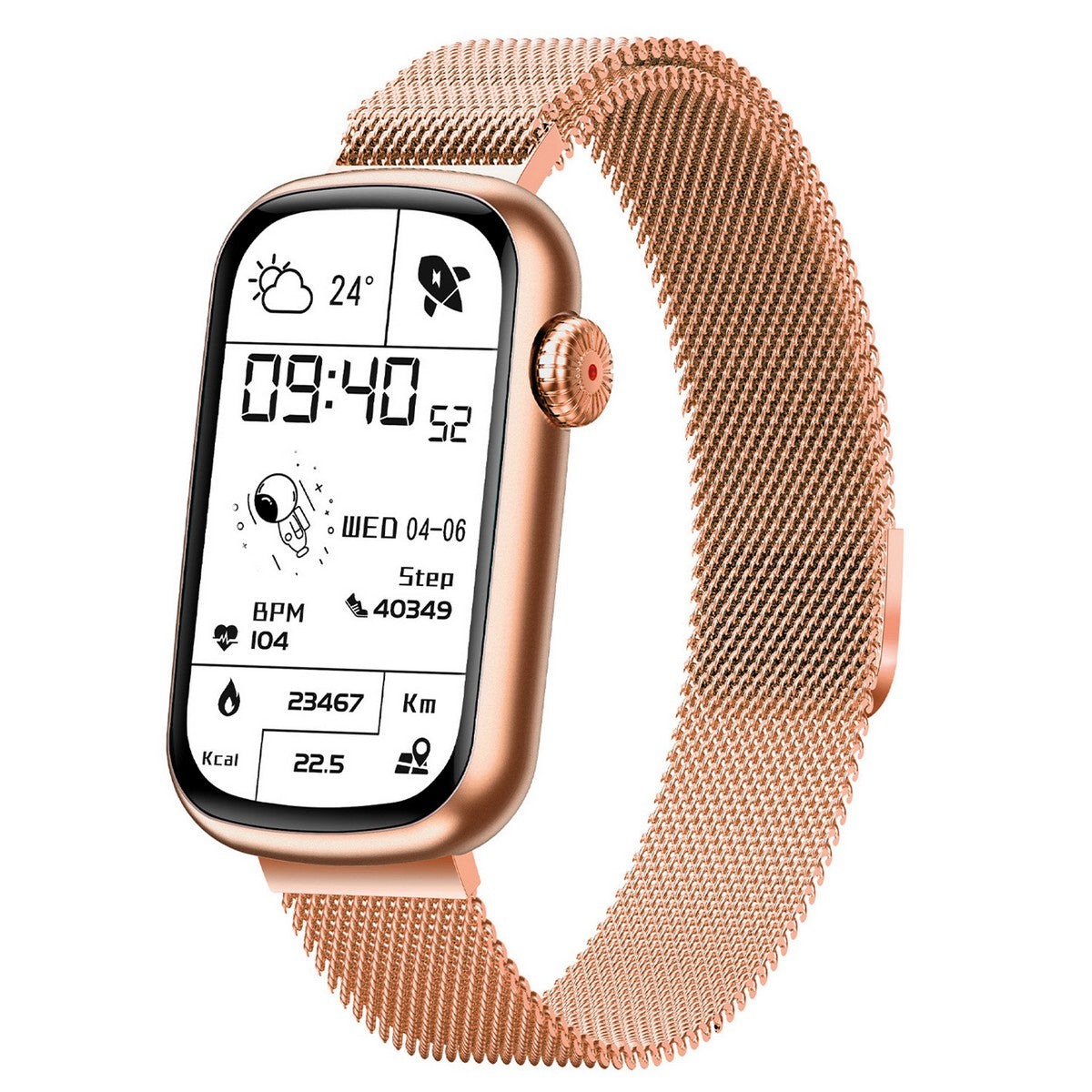 Smarty SW032D Smartwatch Roze 44mm, exclusief en kwalitatief hoogwaardig. Ontdek nu!