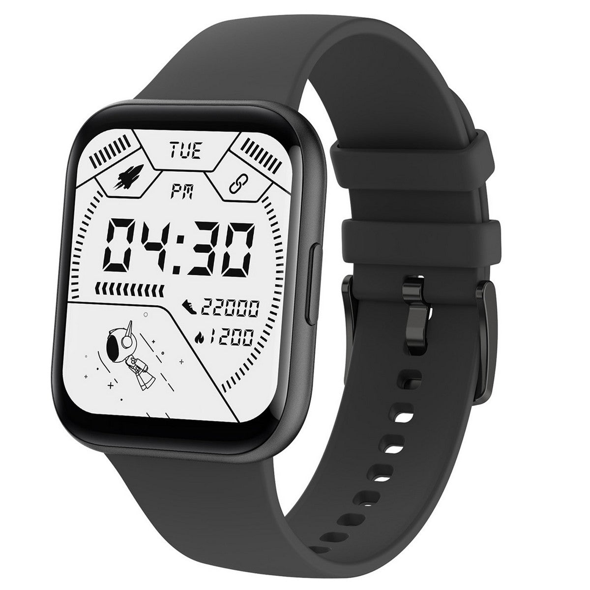 Smarty SW033A Smartwatch Zwart 44mm, exclusief en kwalitatief hoogwaardig. Ontdek nu!