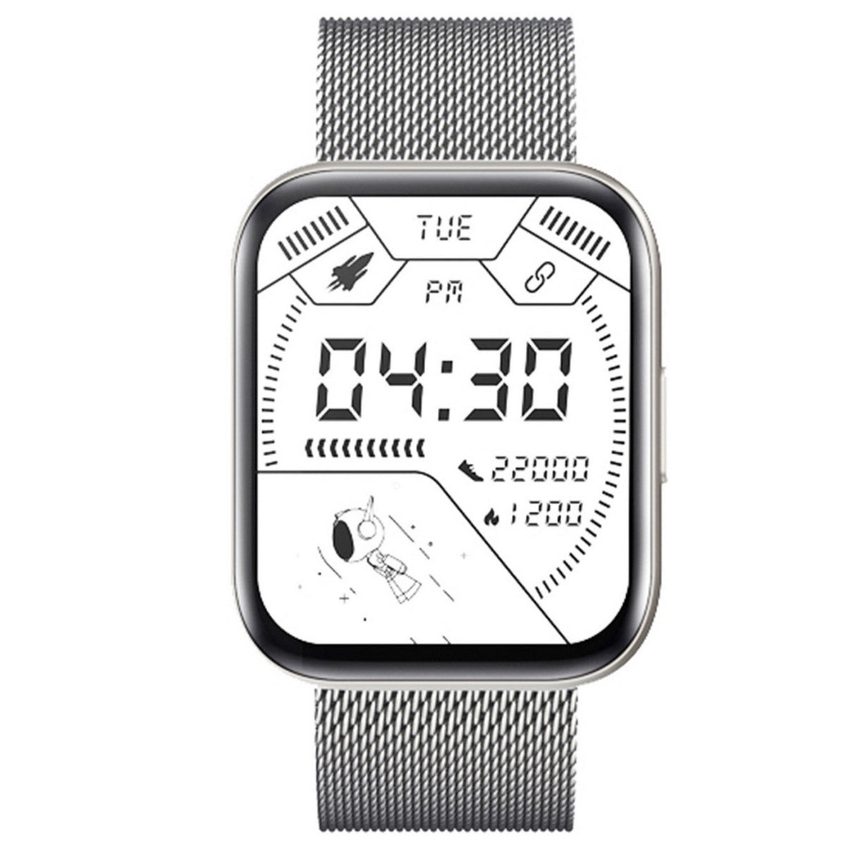 Smarty SW033F Smartwatch Staal Milanees 44mm, exclusief en kwalitatief hoogwaardig. Ontdek nu!