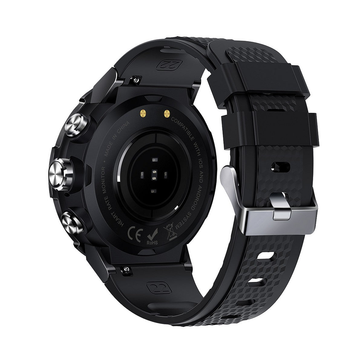 Smarty SW036A Smartwatch Zwart Zwart 45mm, exclusief en kwalitatief hoogwaardig. Ontdek nu!