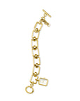 Rosefield horloge SWGSG-O52 The Octagon Charm Chain White Gold